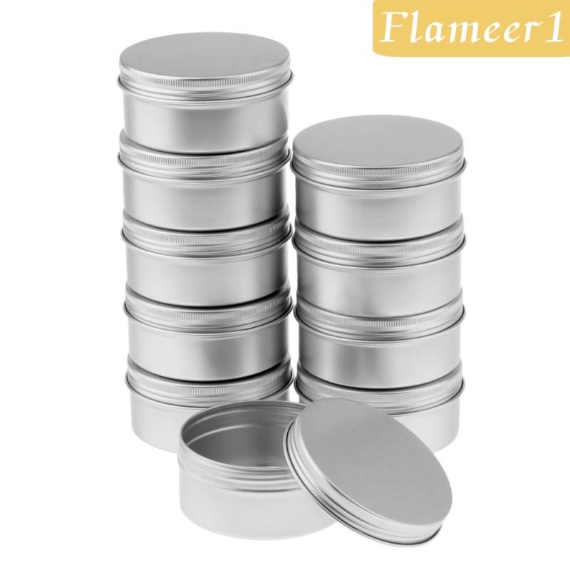 Hũ Thiếc Đựng Mỹ Phẩm 10x 150g Có Nắp Bằng Nhôm Tiện Dụng