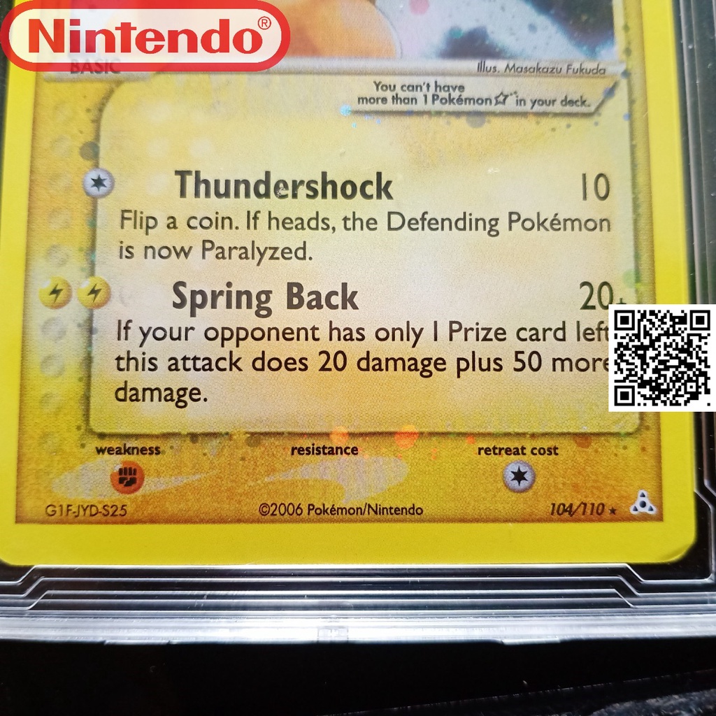 Thẻ nitendos 2006 Pokémon Pikachu 104 110 chuyên gia thôi miên 1459 d7