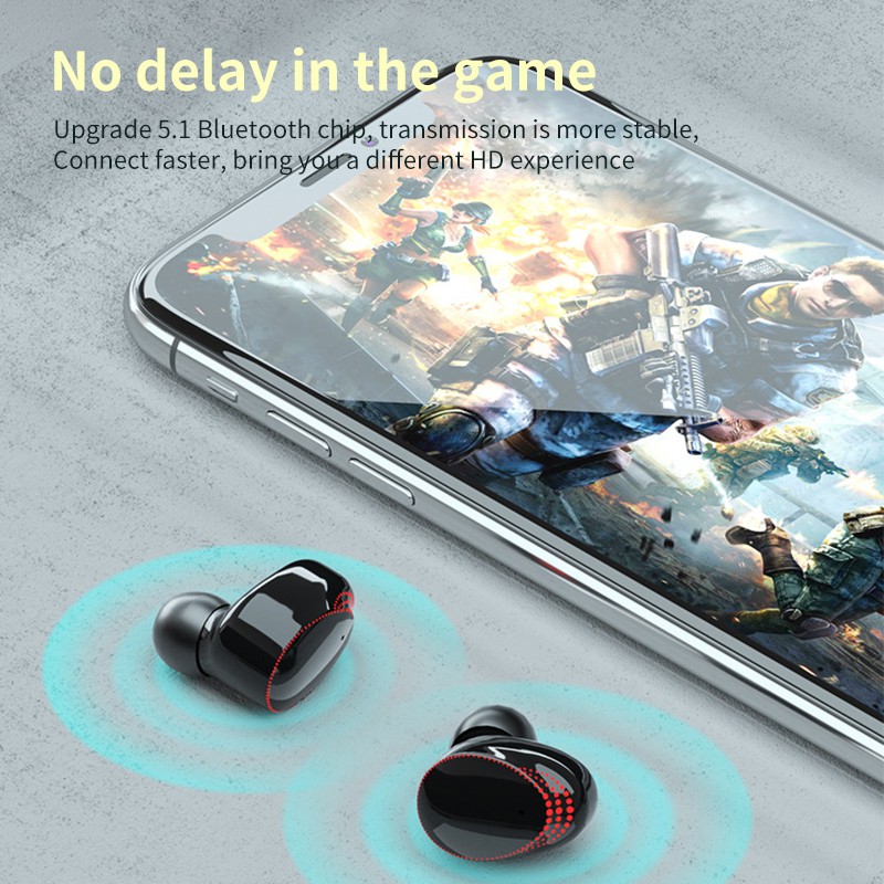 NBX A18 Bluetooth 5.1 headset TWS motion noise reduction with LED large screen display