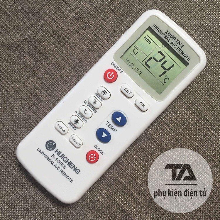 Điều khiển điều hòa đa năng 1000 in 1 K-100ES