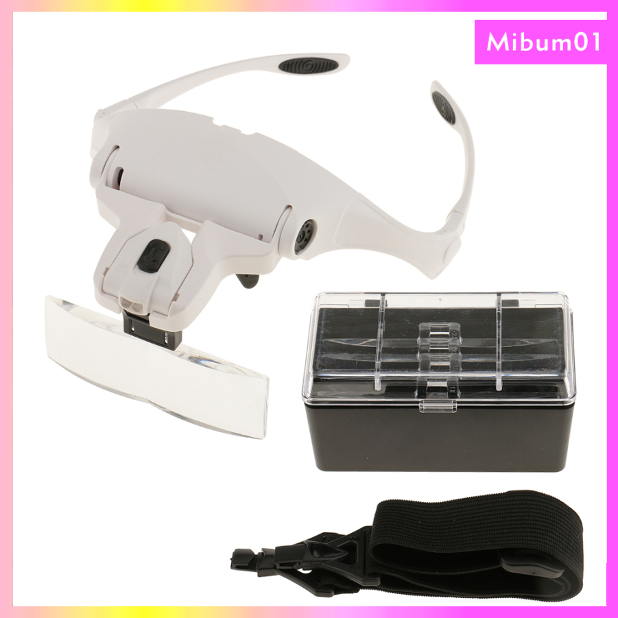 Kính Lúp Đeo Đầu Có 5 Đèn Led Dùng Để Sửa Chữa Đồng Hồ