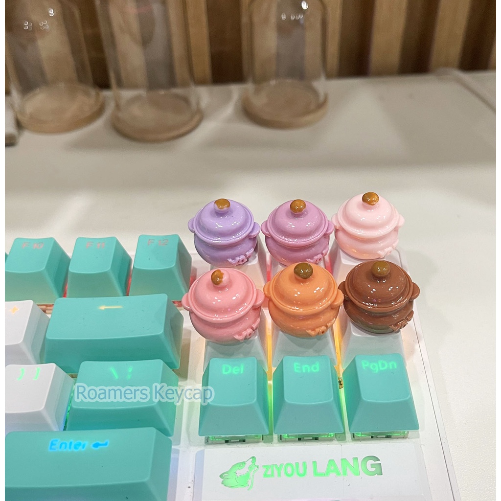 Keycap lẻ Nồi Cơm Dễ Thương Đáng Yêu Màu Đặc Sắc