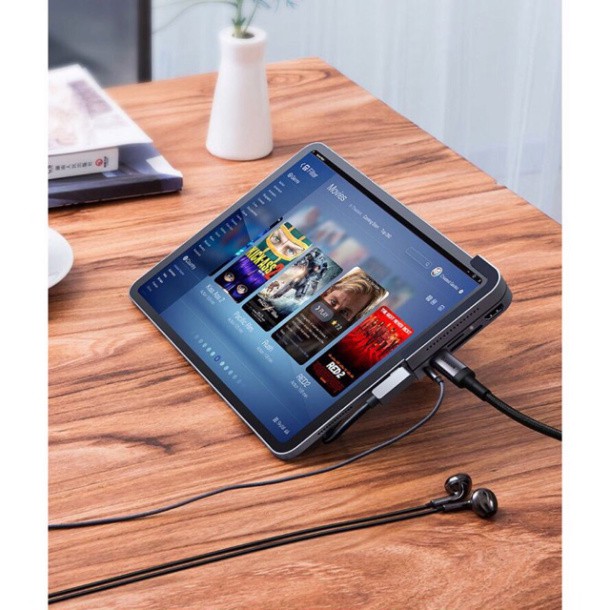 Hub chuyển type-c Baseus 6in1+Audio3.5mm)