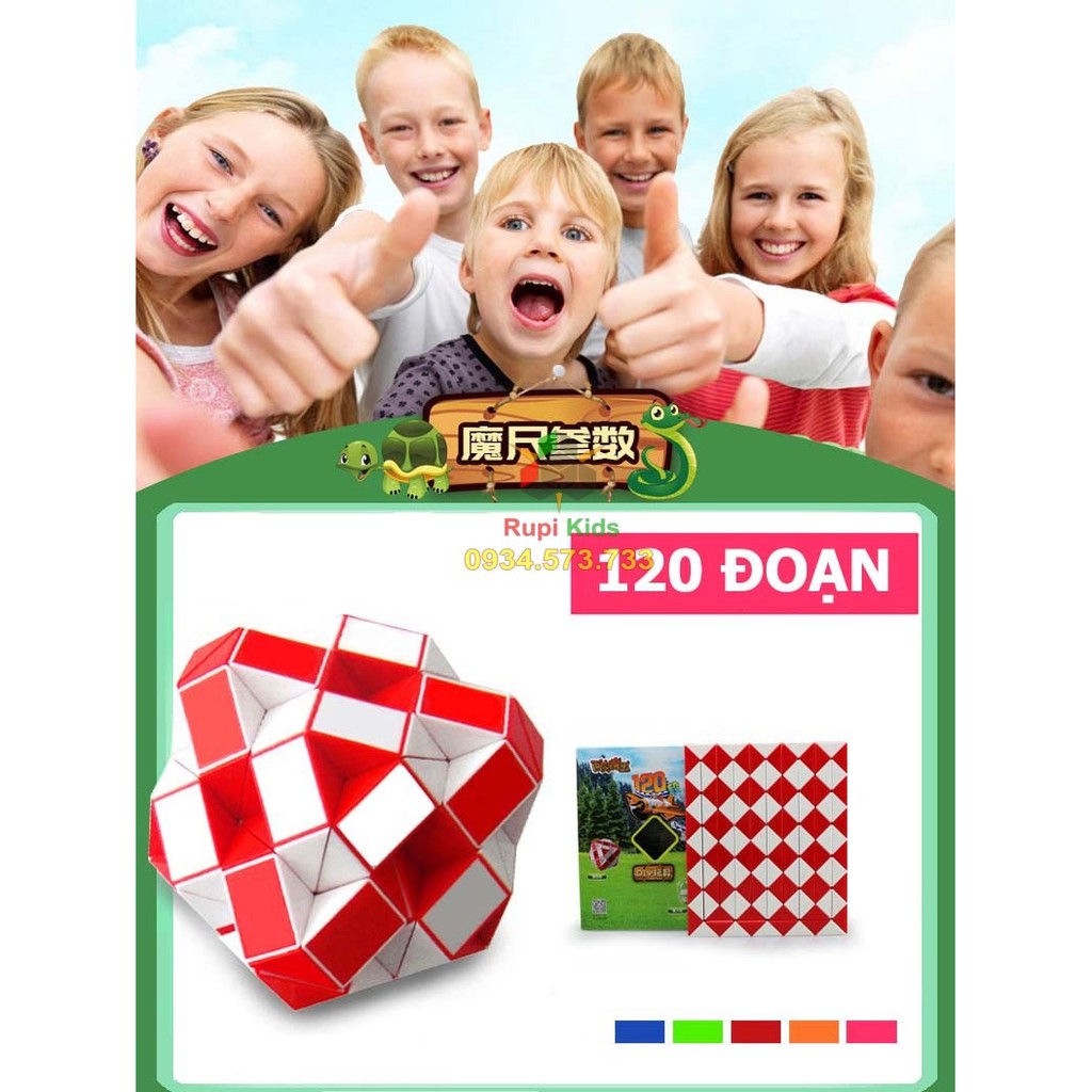 Rubik rắn ❤️ Magic Snake ❤️ 120 đoạn
