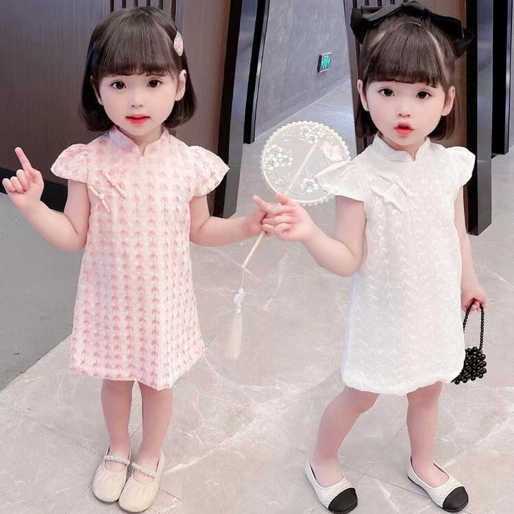 Đầm Sườn Xám Qipao Phong Cách Trung Quốc Cho Bé Gái