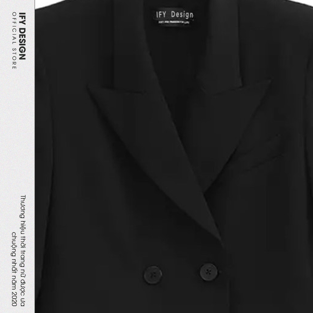 Áo Vest Nữ Cộc Tay Dáng Croptop màu đen, trắng [Thương hiệu IFY Design] - Hàng Thiết Kế Cao Cấp - FS147A | BigBuy360 - bigbuy360.vn