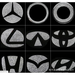 Logo Đính Đá Kim Cương Honda, Mazda, Kia, Toyota, Huyndai, Mercedes, Lấp Lánh Cao Cấp Sang Trọng, Đẳng Cấp