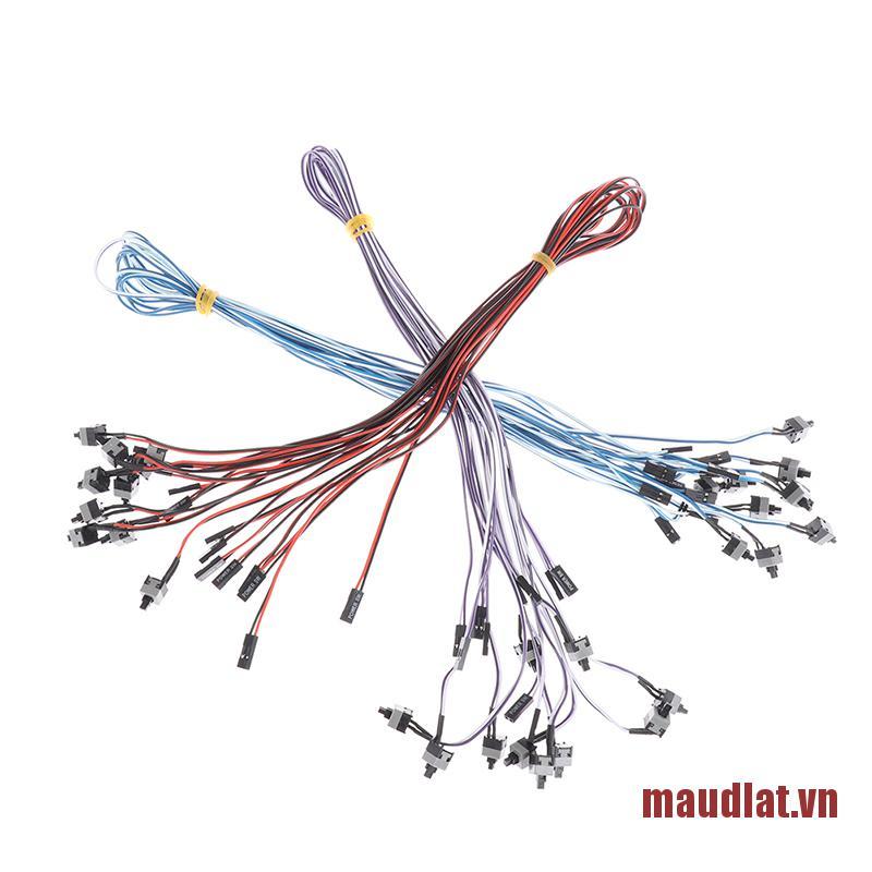 Maudlat 10pcs/lot Computer Host Switch Line Restarting Power Line