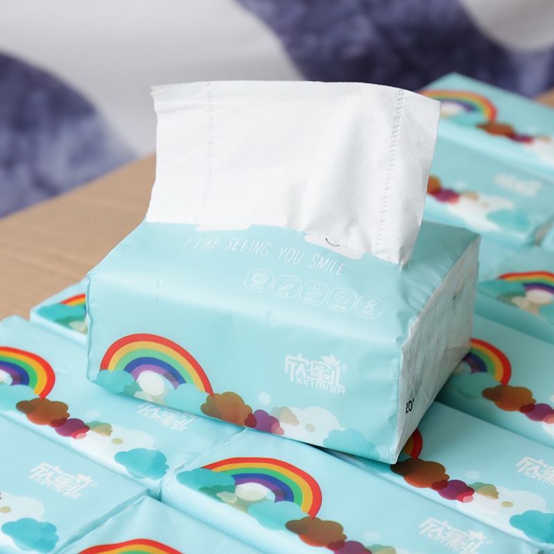 Giấy Ăn Cầu Vồng, Gói Khăn Giấy Siêu Dai Siêu Mịn