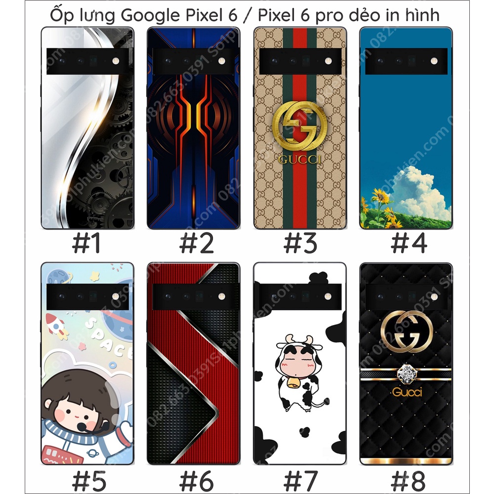Ốp lưng Google Pixel 6A / Pixel 6 / Pixel 6 pro dẻo in hình đẹp