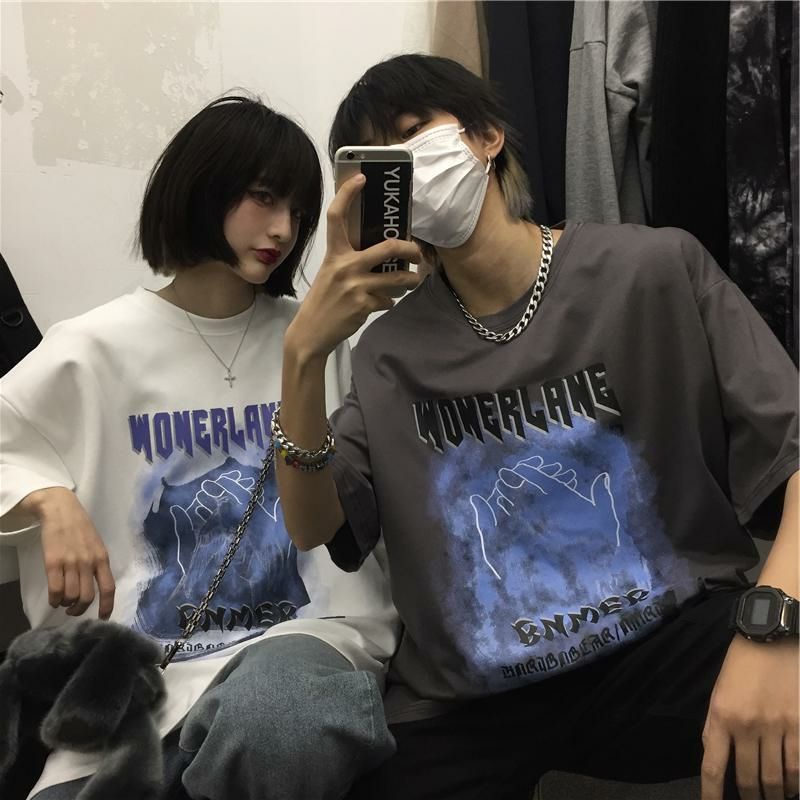 Áo thun tay lỡ nam nữ, áo phông unisex form rộng chất cotton mát mịn thấm hút mồ hôi hình bàn tay | BigBuy360 - bigbuy360.vn