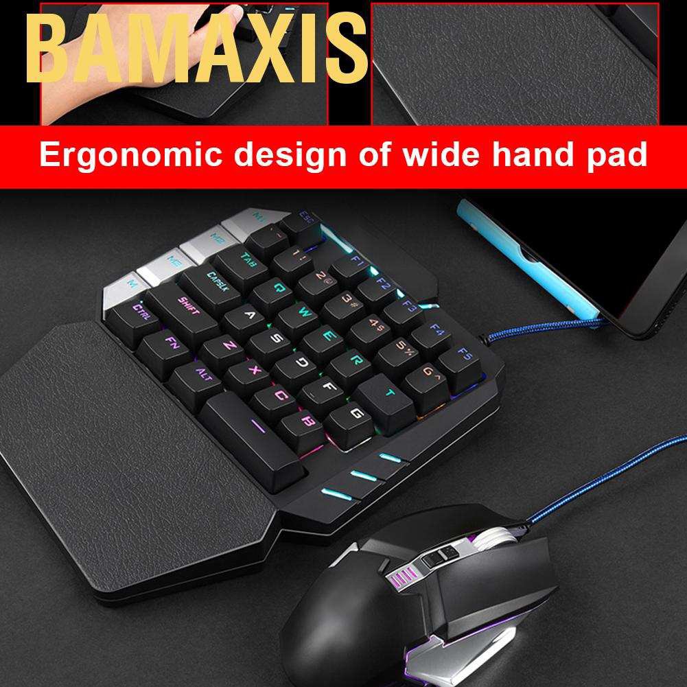 Bàn Phím Cơ Gaming Bamaxis Có Đèn Led 38 Phím