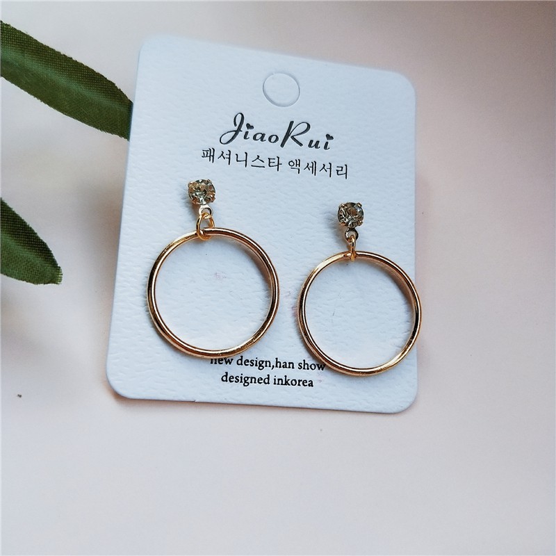 Fashion Women Earrings Pendants Ear Clip Circular Jewellery 