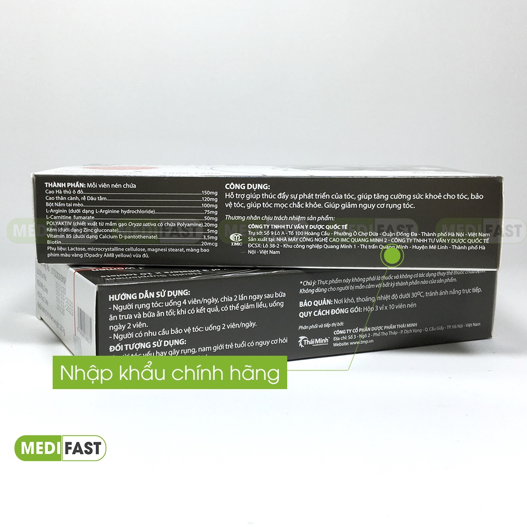 Kích thích mọc tóc Maxxhair Hộp 30 viên hỗ trợ giảm rụng tóc - Mua 6 tặng 1 bằng tem tích điểm - Maxhair từ thảo dược