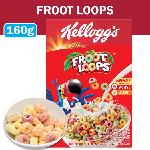 Ngũ cốc ăn sáng Kellogg's Froot Loops 160g