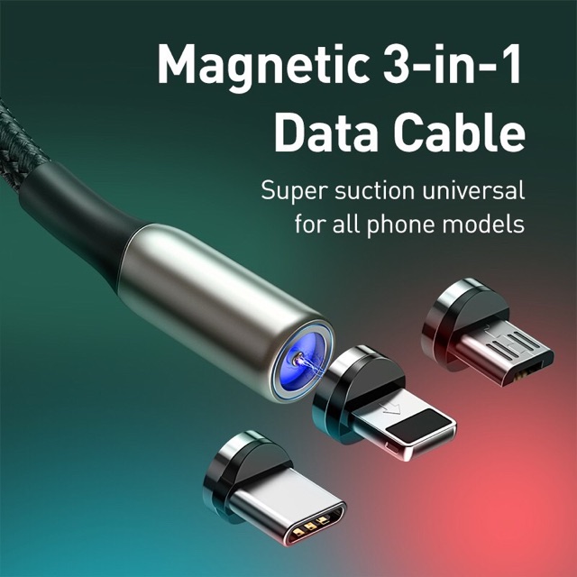 Dây cáp sạc từ tính Baseus Type-C, Micro USB 1m, 2m