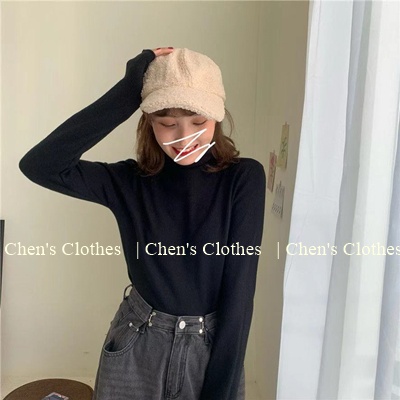 Áo len mỏng body cổ lọ 7p mặc siêu xinh
