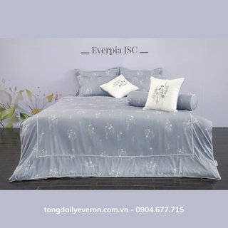 Bộ ga chun chần Everon EPM 22075 ( 01 ga chun chần + 02 vỏ gối 45cmx65cm)