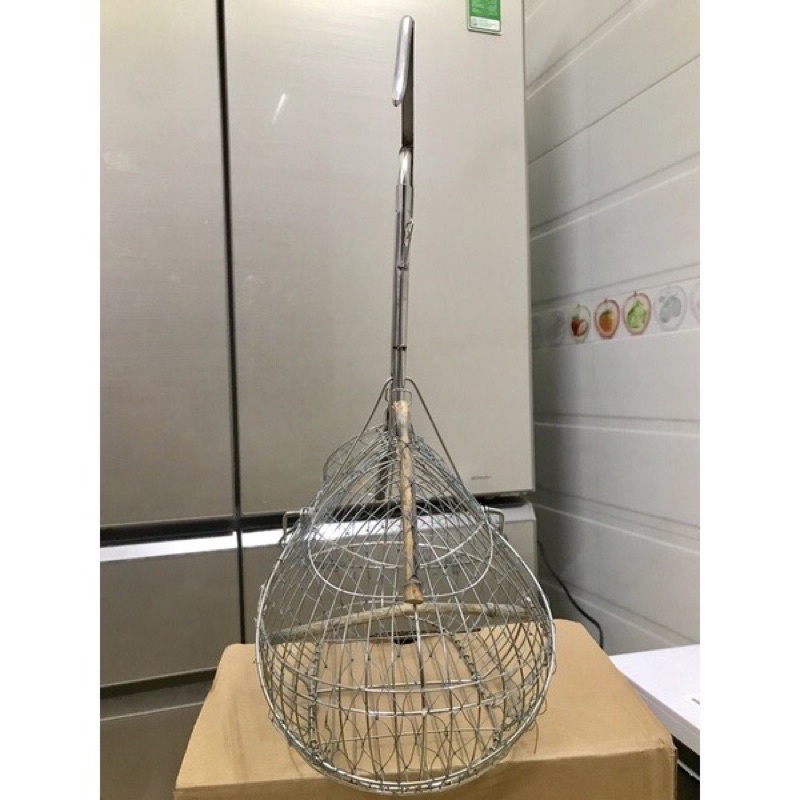 Lồng bẫy INOX quả đào hàng đẹp cứng cáp cho mào, khuyên