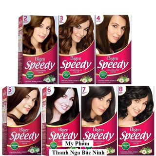 Thuốc nhuộm tóc Bigen Speedy Conditioning Color, phủ bạc thảo dược màu tự nhiên cho nam và nữ