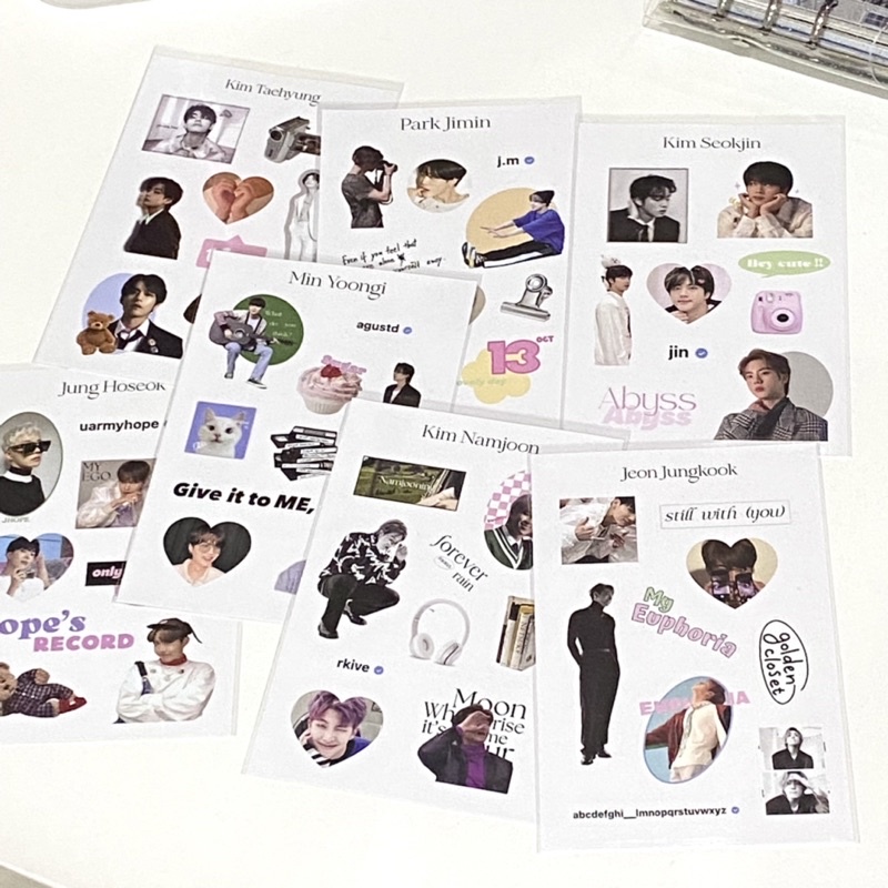 Sticker hình dán trang trí BTS