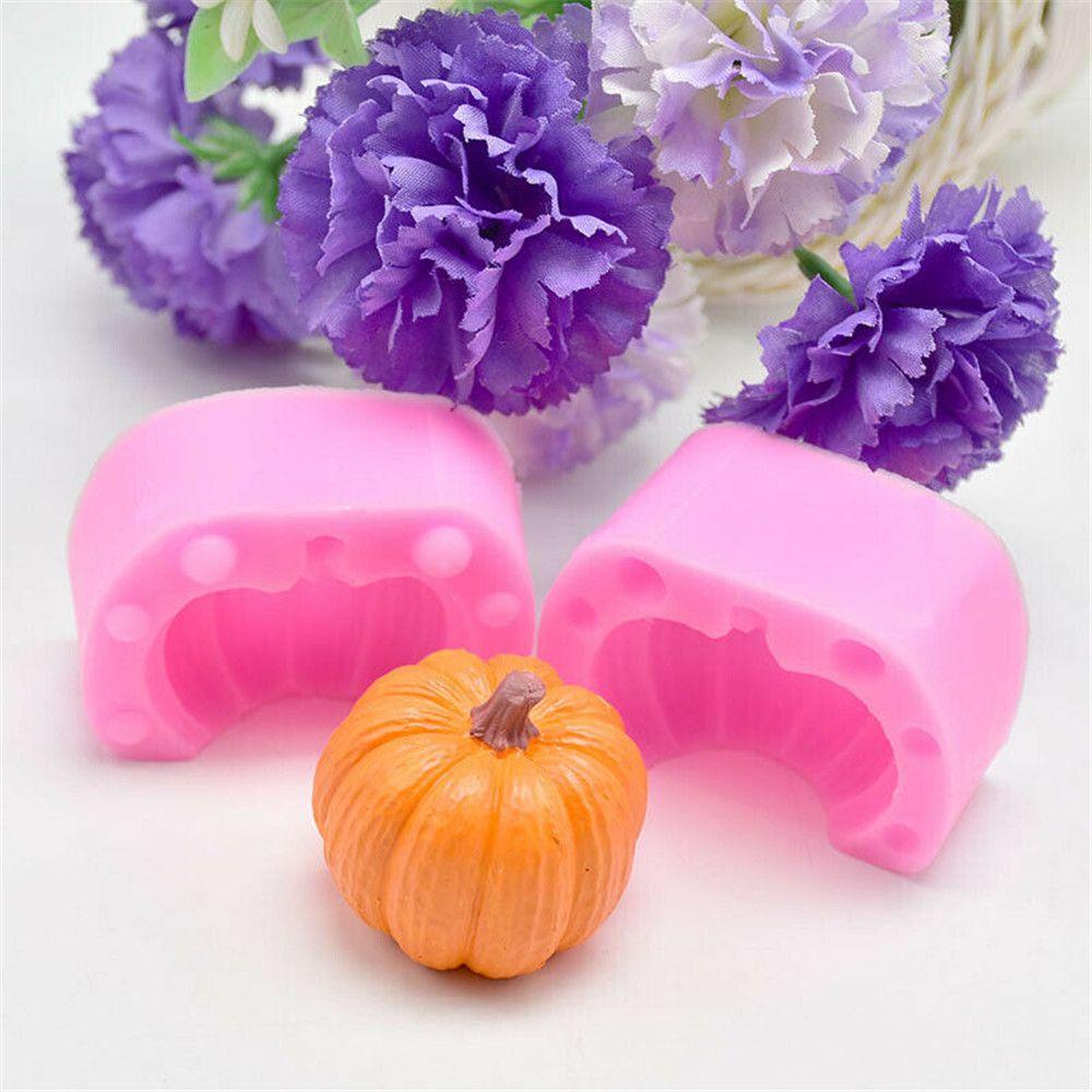 Khuôn Làm Bánh / Xà Phòng Chất Liệu Silicone Tự Làm Hình Bí Ngô 3D