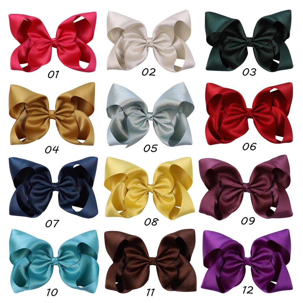 Kẹp tóc KIDSBOWS phối nơ lớn dễ thương cho bé gái tùy chọn màu sắc