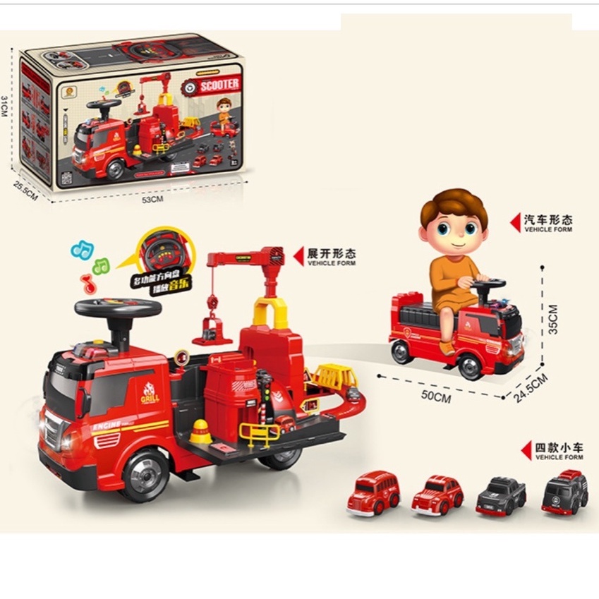 Xe chòi chân Scooter Cho Bé , Đồ Chơi Thông Minh Mô Hình Xây Dựng