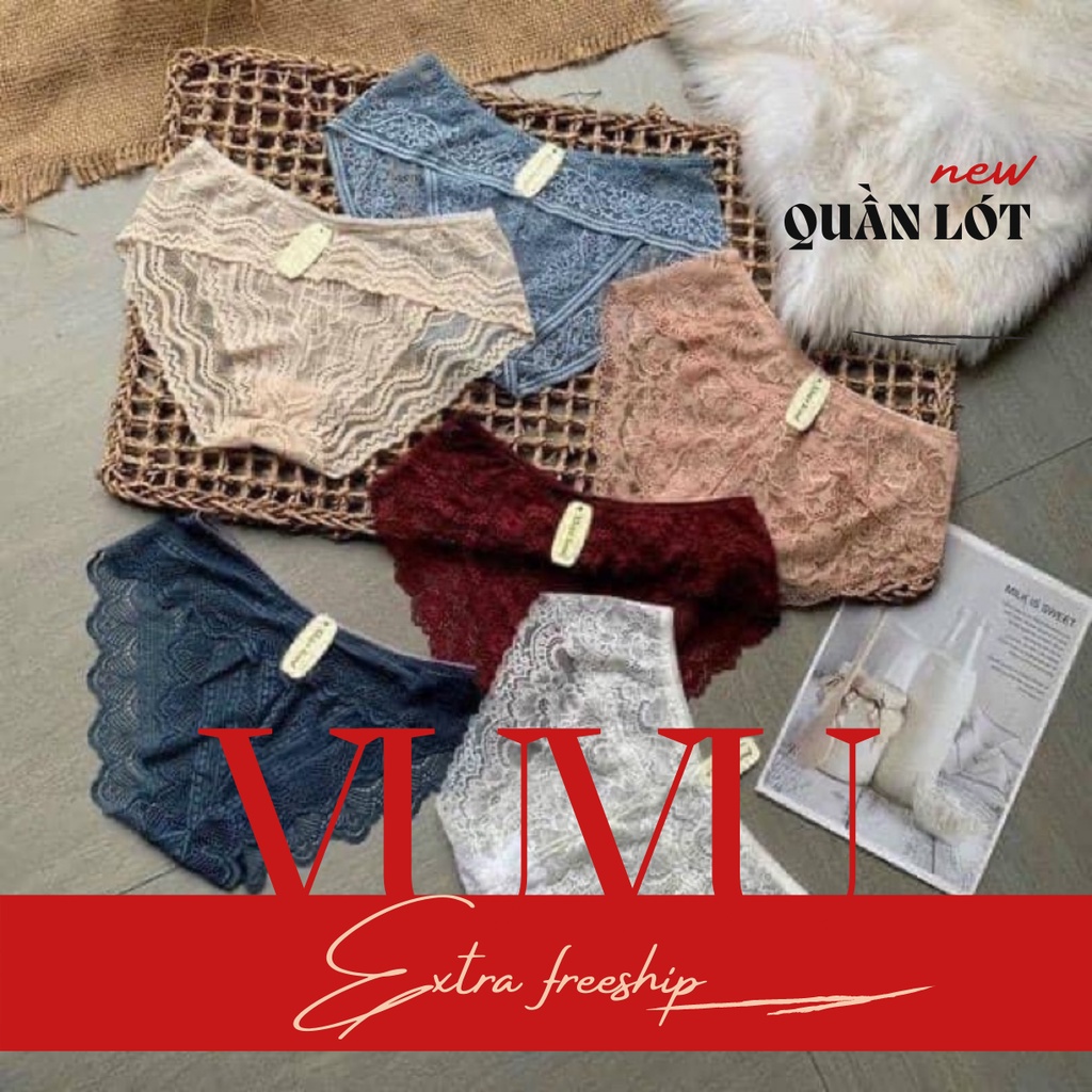 Quần Lót Ren Quần Lót Sexy - Đồ Lót Gợi Cảm Không Viền- Vải Xuyên Thấu - Đủ Màu | BigBuy360 - bigbuy360.vn