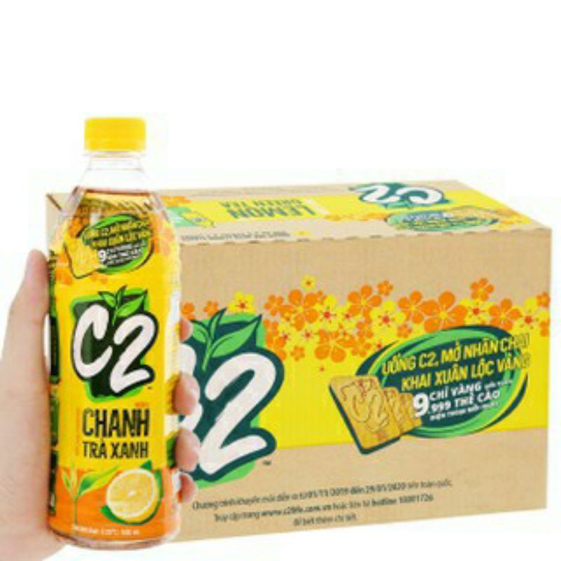 Thung C2 chanh,đao 24 chai 450ml