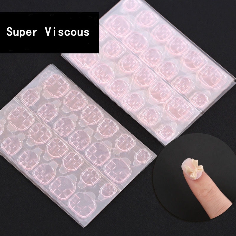 Miếng dán móng tay giả trong suốt hỗ trợ trang trí móng