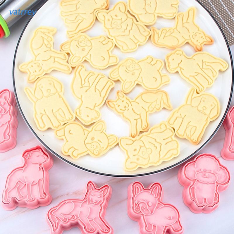Bộ 6 Khuôn Cắt Bánh Quy Hình Chú Chó Dễ Thương