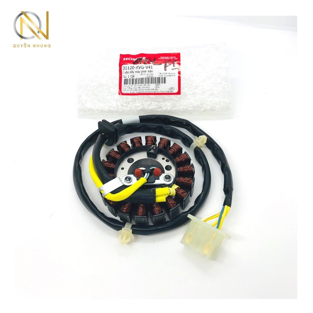 Cuộn dây máy phát điện | Cuộn điện dế xe  AirBlade FI, béo, cũ,..., Lead 110 zin chính hãng HONDA - QN SHOP