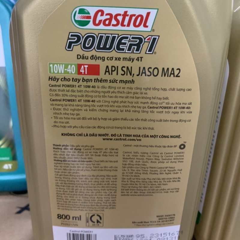 Dầu nhớt động cơ Castrol Power 1