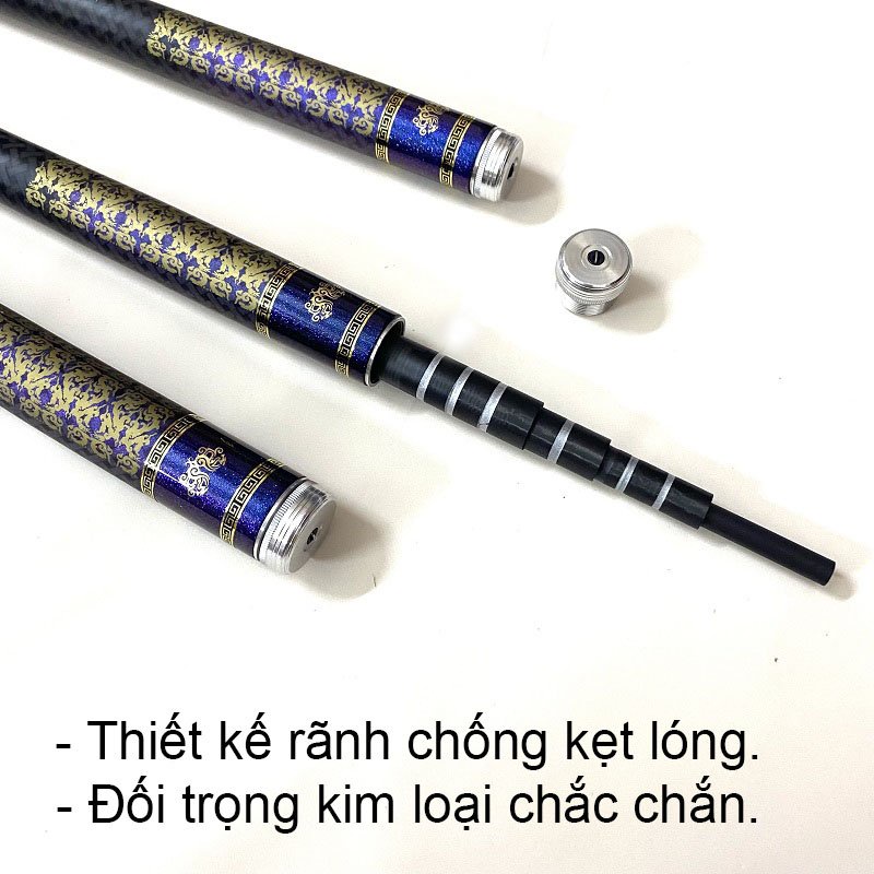 Cần câu tay Thiên Tâm Lệnh Daiwa 8H Chất liệu Cacbon thế hệ mới Dòng Cao Cấp