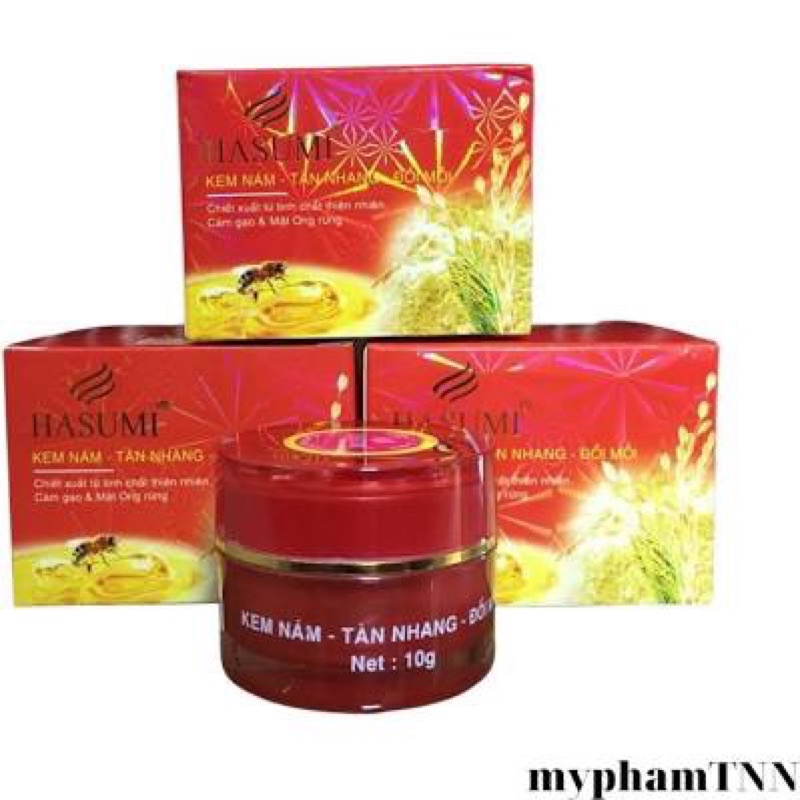 Kem Hasumi mụn nám trắng da chống nắng lão hoá tái tạo da ngừa nhăn se khít lỗ chân lông 1015g 8 mẫu