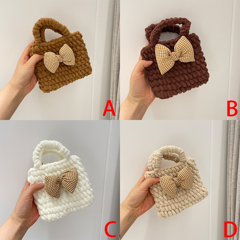 Túi đeo chéo nhỏ đan len thời trang cho trẻ em