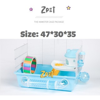 Lồng hamster siêu lớn dành cho hamster có ống chui