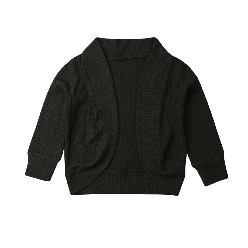 Áo Khoác Cardigan Dệt Kim Tay Dài Dễ Thương Cho Bé Gái