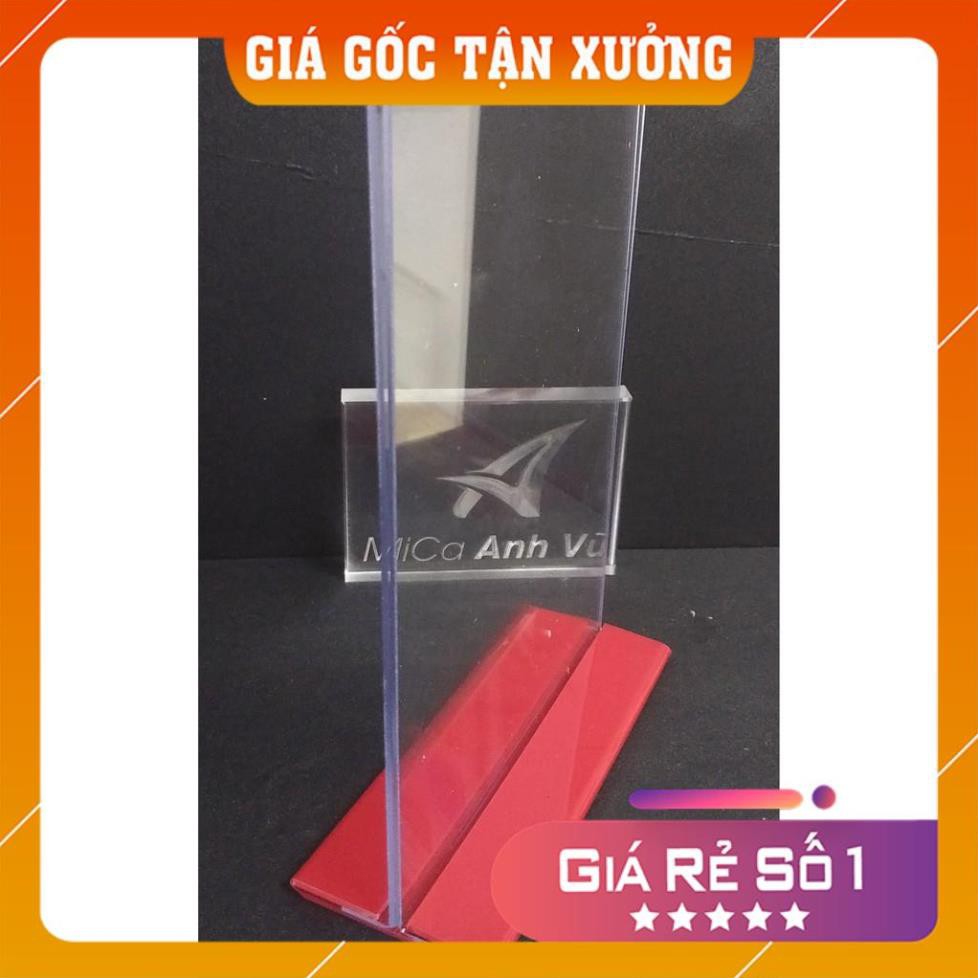 [Giá Gốc Tận Xưởng] Bộ 2 Kệ menu mica A4 dọc chữ T để bàn