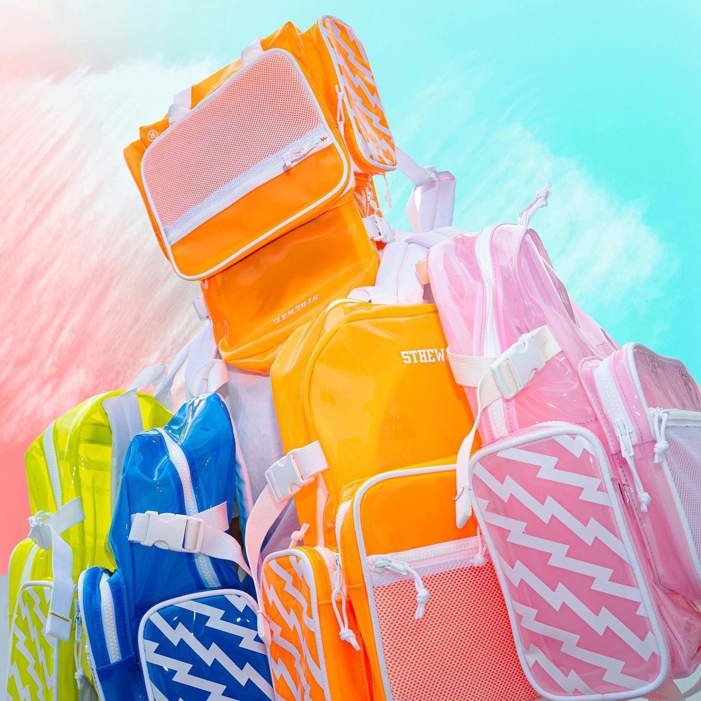 Balo thời trang /plastic/ - Xanh Biển/ Cam/ Vàng/ Hồng