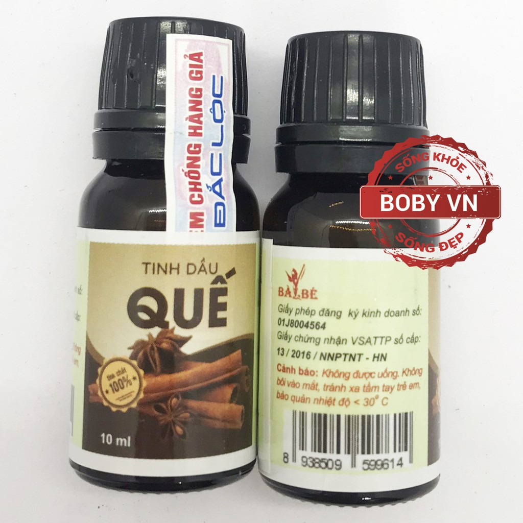 Tinh dầu quế Bà Bé 10ml tốt cho sức khỏe.