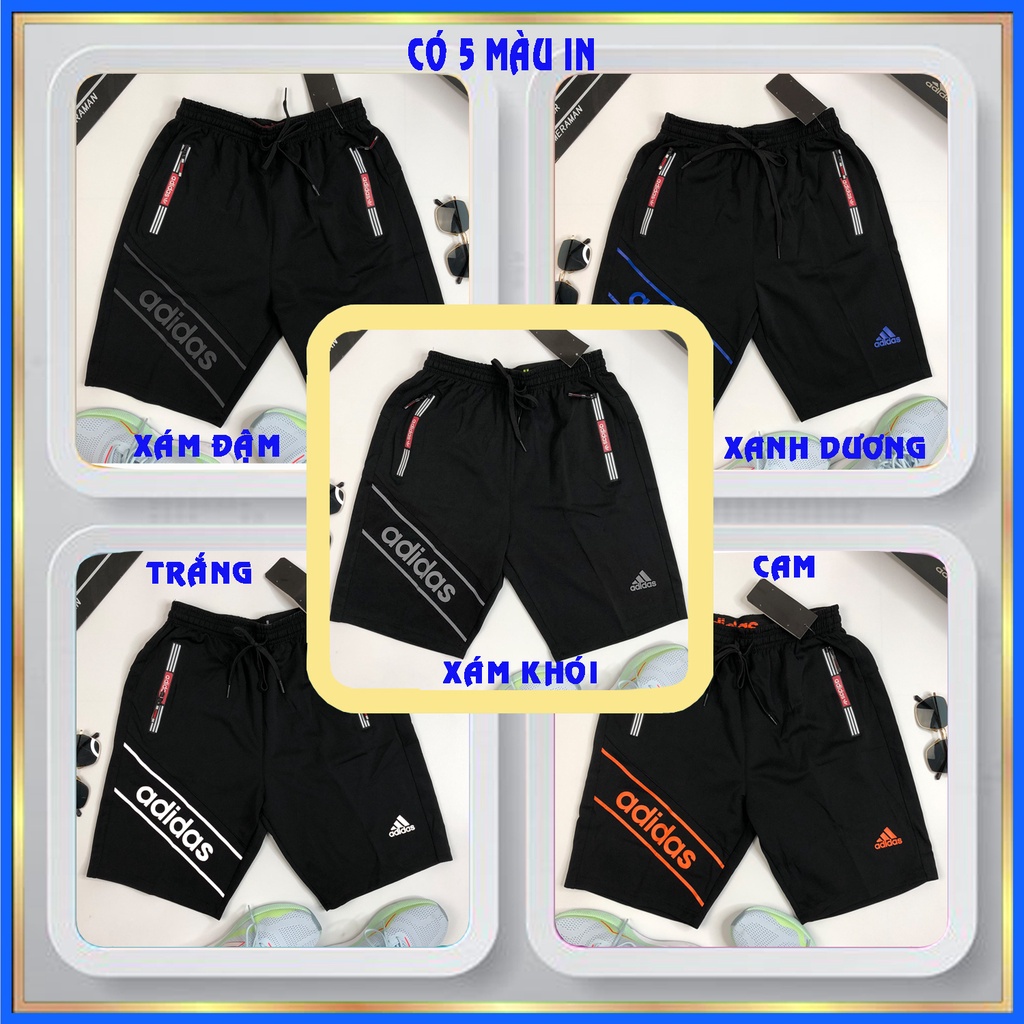 Quần sọt nam short nam thể thao adidas đẹp Q34 quần đùi nam thể thao thun cao cấp có size lớn cho người mập big size