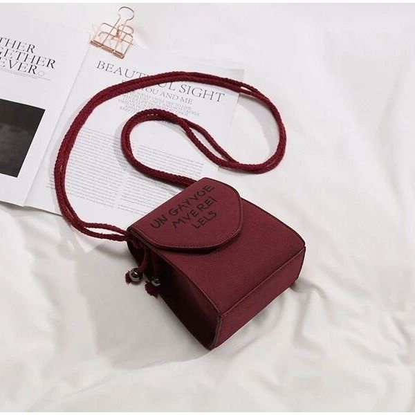 Túi đeo chéo vuông nhỏ phong cách retro thời trang dành cho nữ