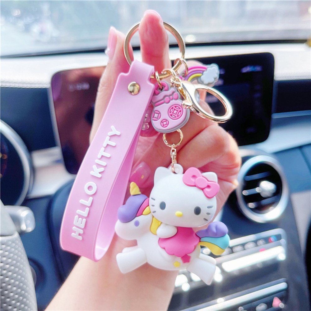 Móc Khóa Hình Búp Bê Chú Chó Snoopy Melody Kulomi Pudding Bằng Silicon Dễ Thương