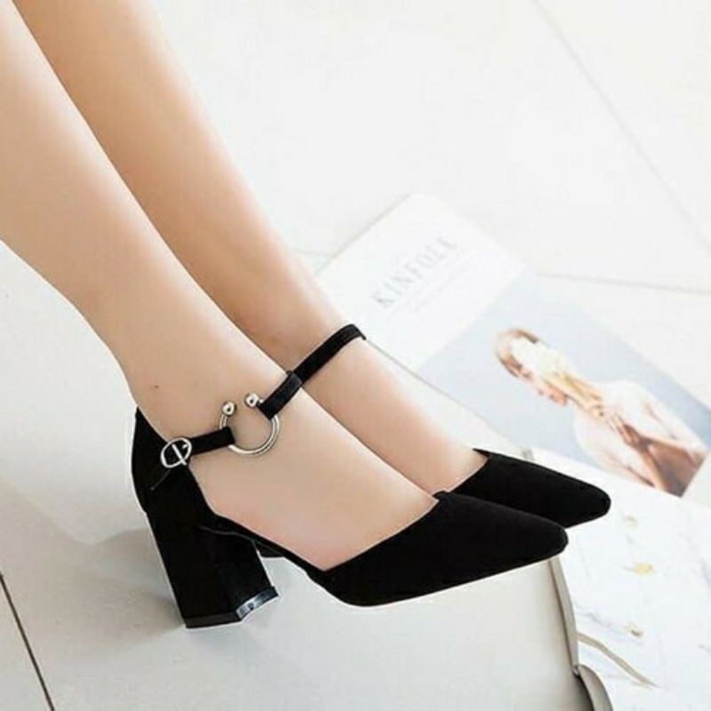 Giày cao gót bít mũi cao 5cm BIG SIZE 32 33 34 40 41 42 43
