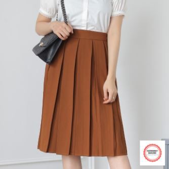 chân váy xòe, midi,ngang gối _M006