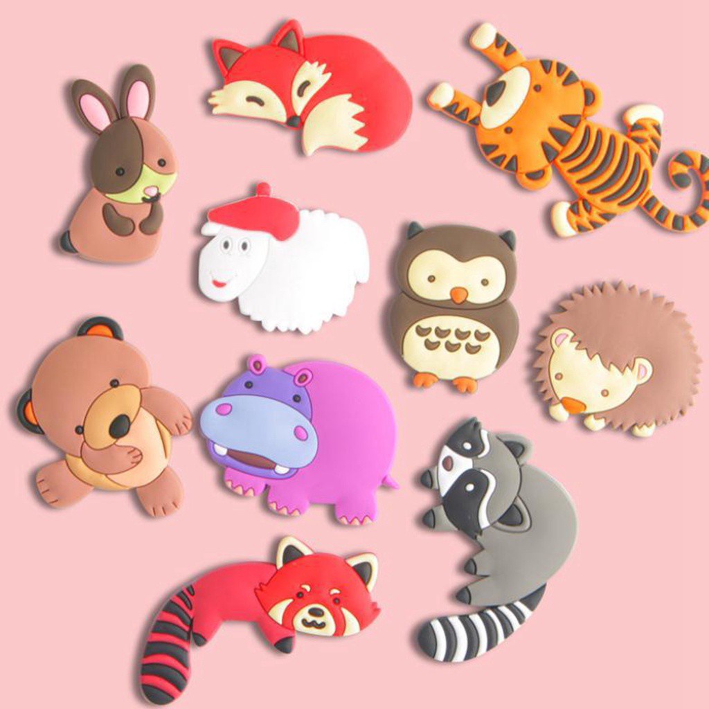 MXMIO Kids Message Sticker Home Board Stickers Fridge Magnets Animals Kitchen Refrigerator Cartoon Toddler Zoo Note Holder