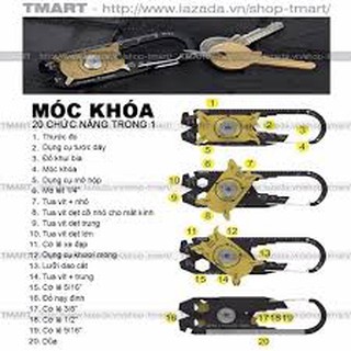 Móc Chìa Khóa Đa Năng 20 in 1