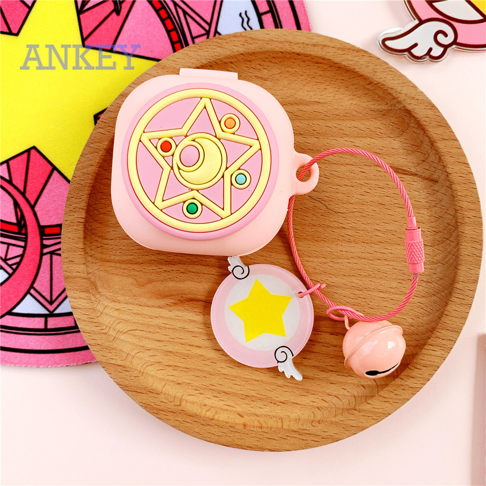 Samsung Galaxy Buds Live / Buds Pro / Buds 2 Case Vỏ bảo vệ hộp đựng tai nghe phong cách Thủy thủ mặt trăng cho